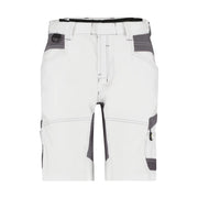 Dassy Axis Painters Women Schildersshort Met Stretch Voor Dames 245 G/M² Wit Antracietgrijs