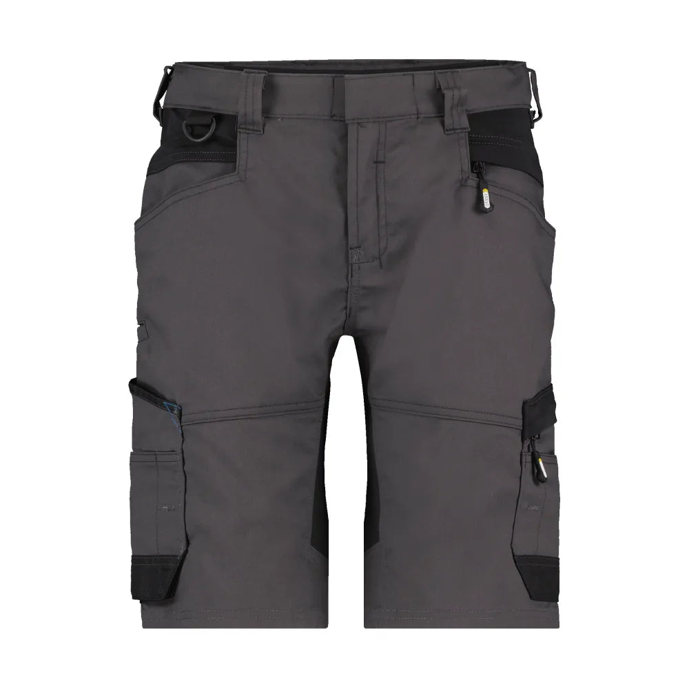 Dassy Axis Women Werkshort Met Stretch Voor Dames 245 G/M² Antracietgrijs Zwart