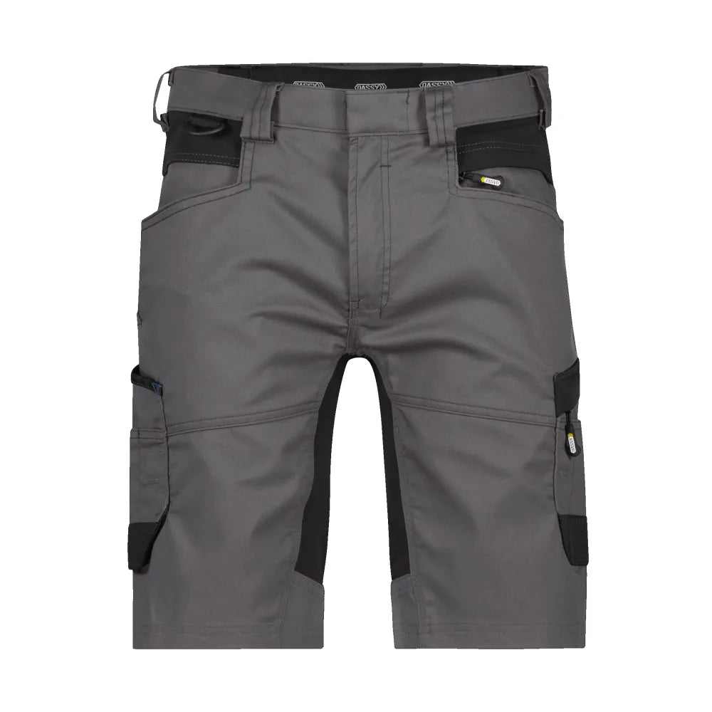 Dassy Axis Werkshort Met Stretch 245 G/M² Antracietgrijs Zwart
