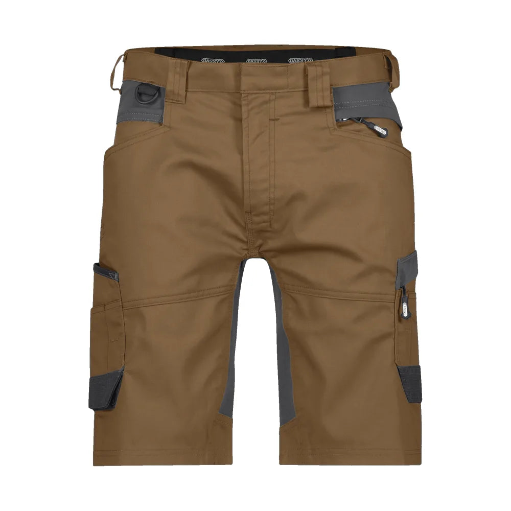 Dassy Axis Werkshort Met Stretch 245 G/M² Leembruin Antracietgrijs