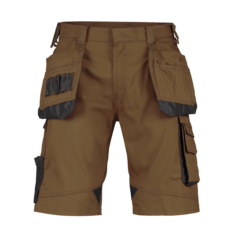 Dassy Bionic Holsterzakkenshort 250 G/M² Leembruin Antracietgrijs