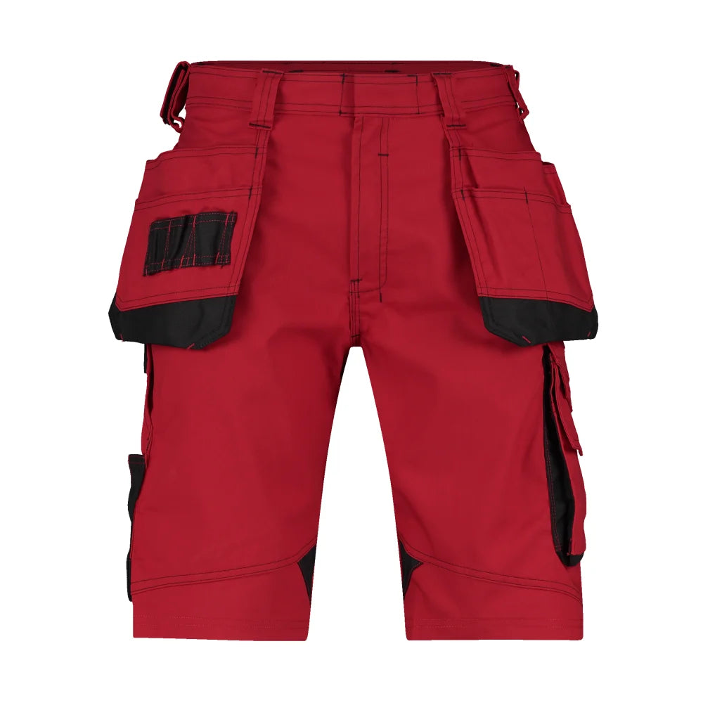 Dassy Bionic Holsterzakkenshort 250 G/M² Rood Zwart
