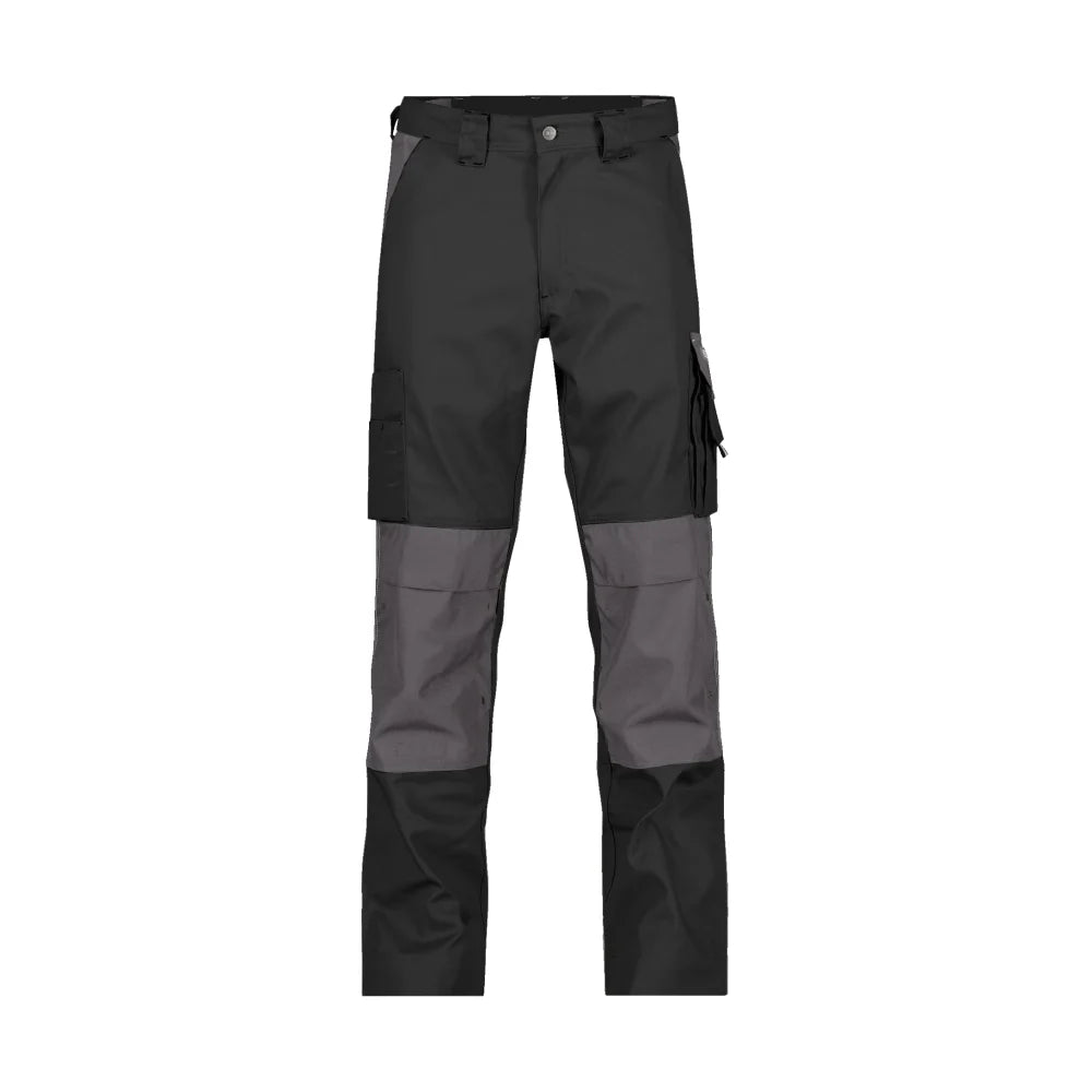 Dassy Boston Tweekleurige Werkbroek Met Kniezakken 300 G/M² Zwart Cementgrijs