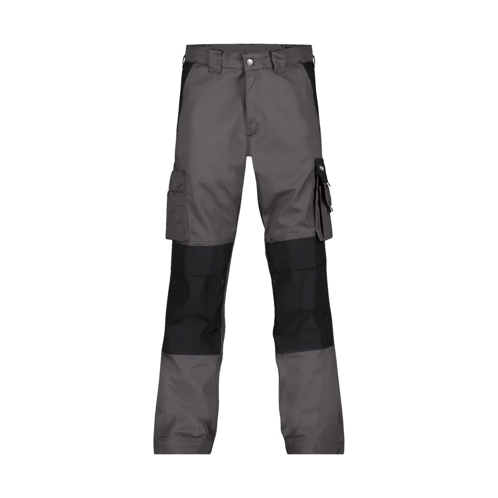 Dassy Boston Tweekleurige Werkbroek Met Kniezakken 245 G/M² Cementgrijs Zwart
