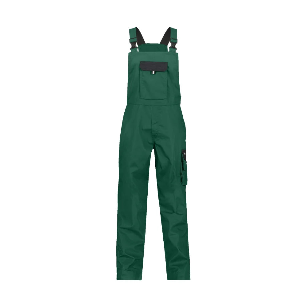 Dassy Calais Tweekleurige Bretelbroek 245 G/M² Flessengroen Zwart