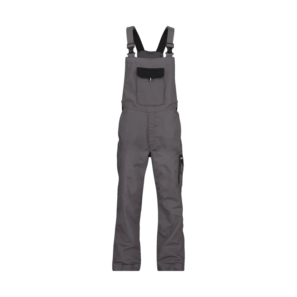 Dassy Calais Tweekleurige Bretelbroek 245 G/M² Cementgrijs Zwart