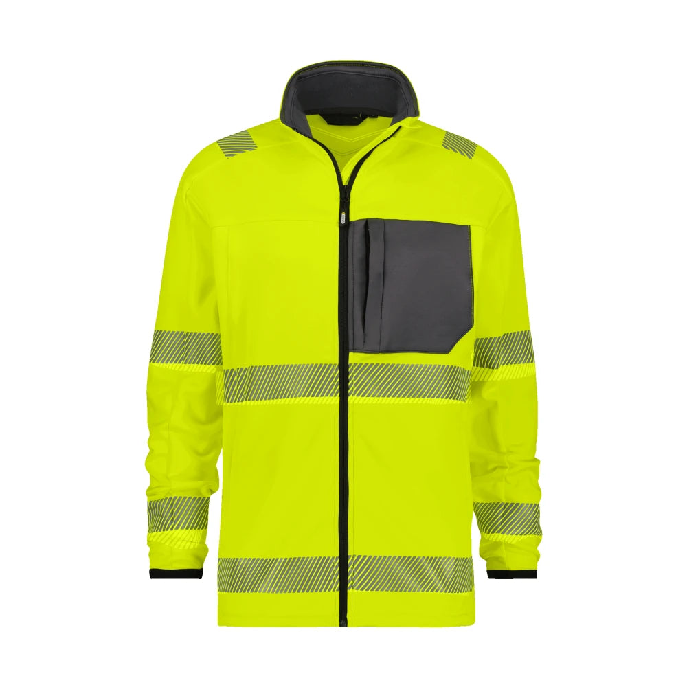 Dassy Camden Hogezichtbaarheidsmidlayerjacket 260 G/M² Fluogeel Cementgrijs