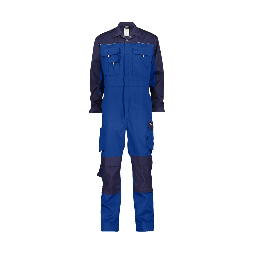 Dassy Cannes Tweekleurige Overall Met Kniezakken 245 G/M² Korenblauw Marineblauw
