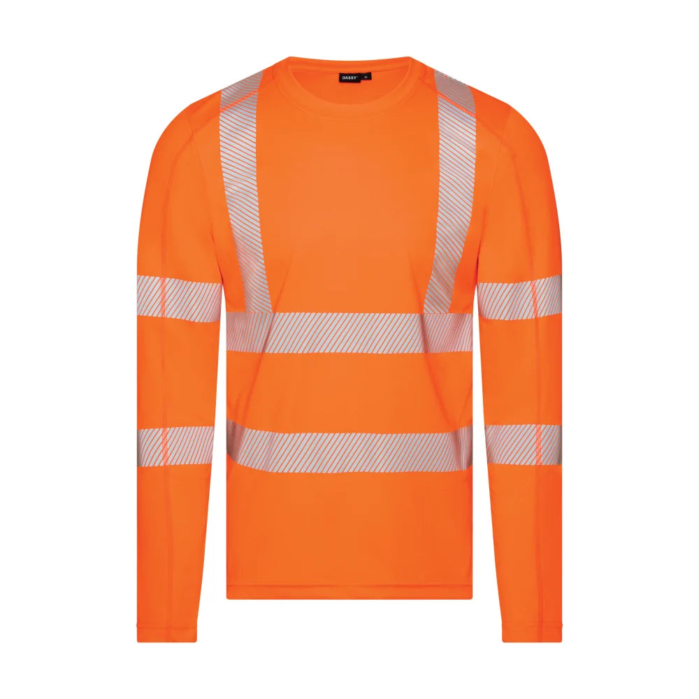 Dassy Carterville Hogezichtbaarheids-Uv-T-Shirt Met Lange Mouwen 150 G/M² Fluo-Oranje