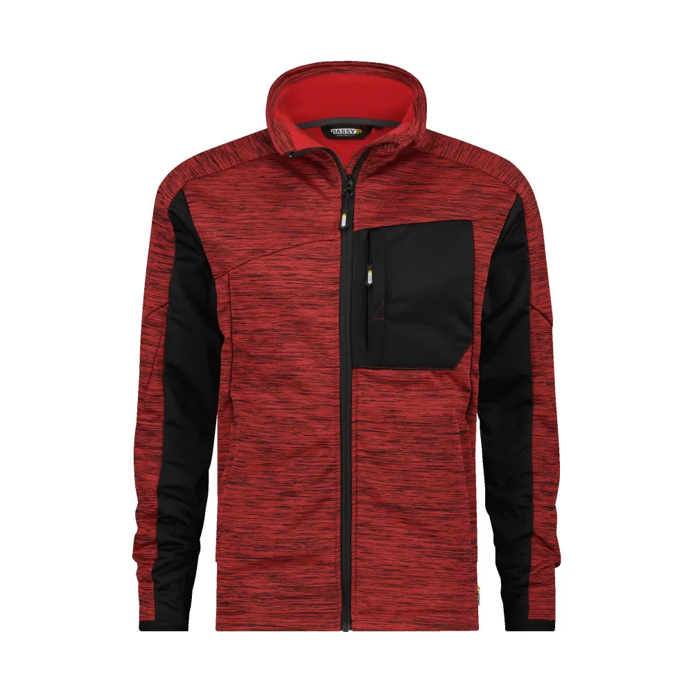 Dassy Convex Midlayervest 290 G/M² Rood Zwart
