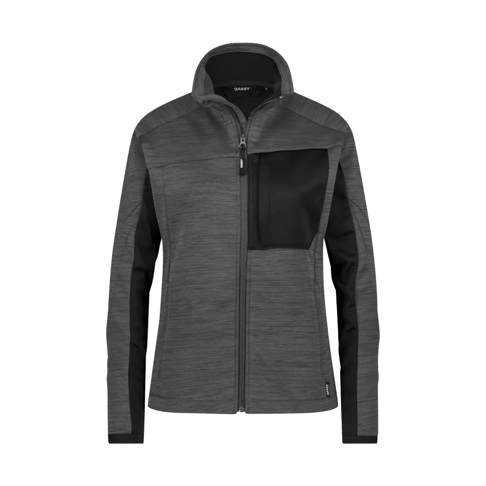 Dassy Convex Next Women Midlayervest Voor Dames 290 G/M² Antracietgrijs Zwart