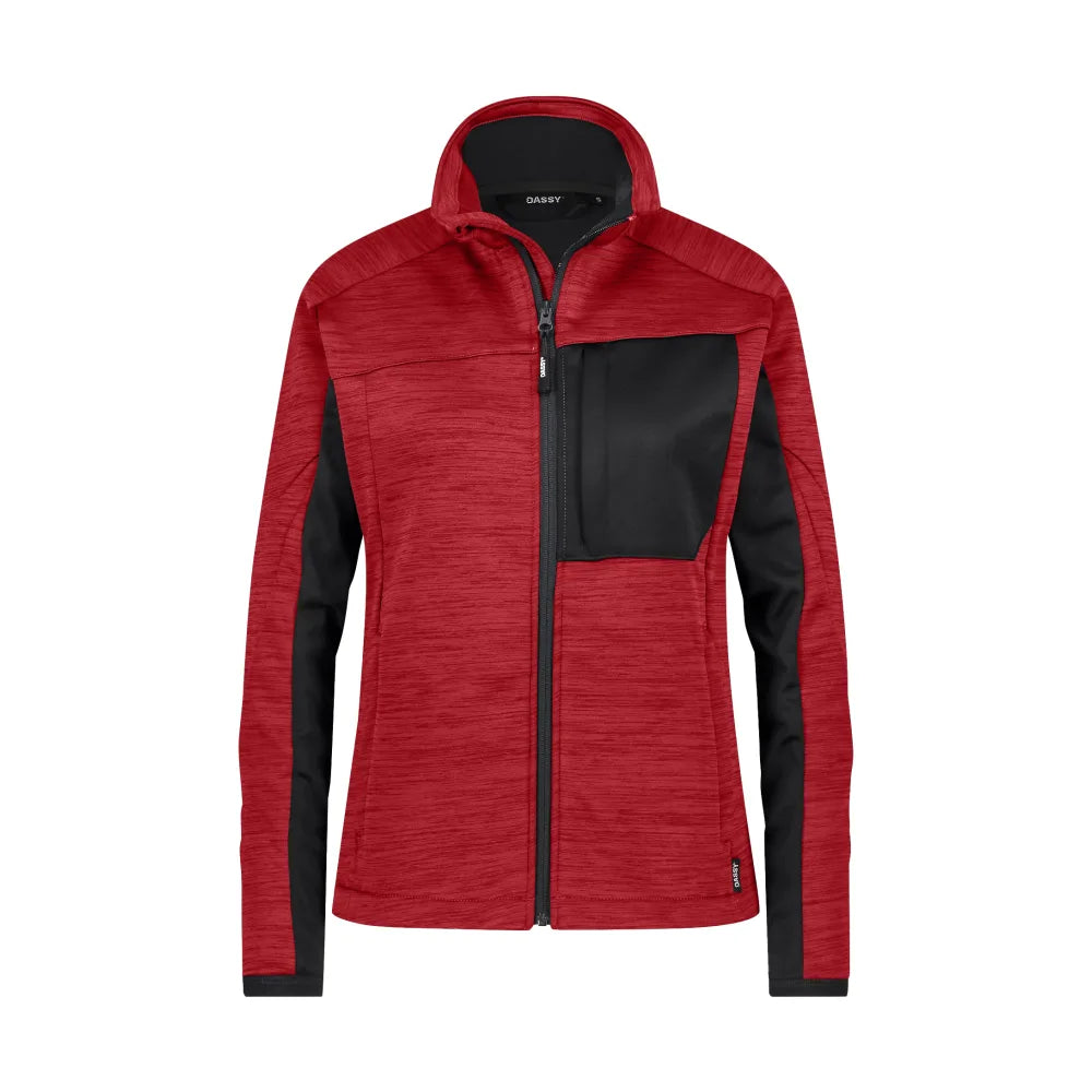 Dassy Convex Next Women Midlayervest Voor Dames 290 G/M² Rood Zwart