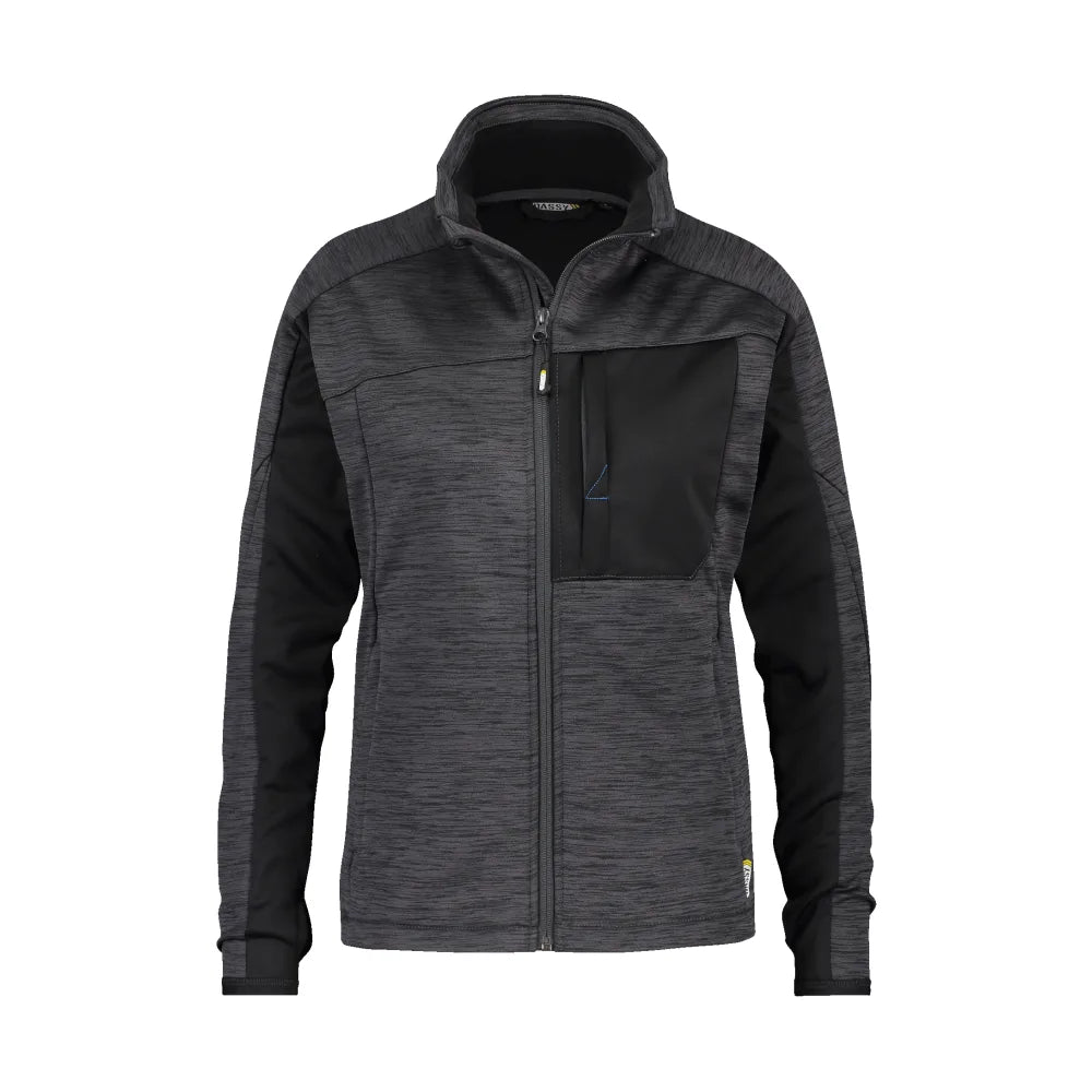 Dassy Convex Women Midlayervest Voor Dames 290 G/M² Antracietgrijs Zwart