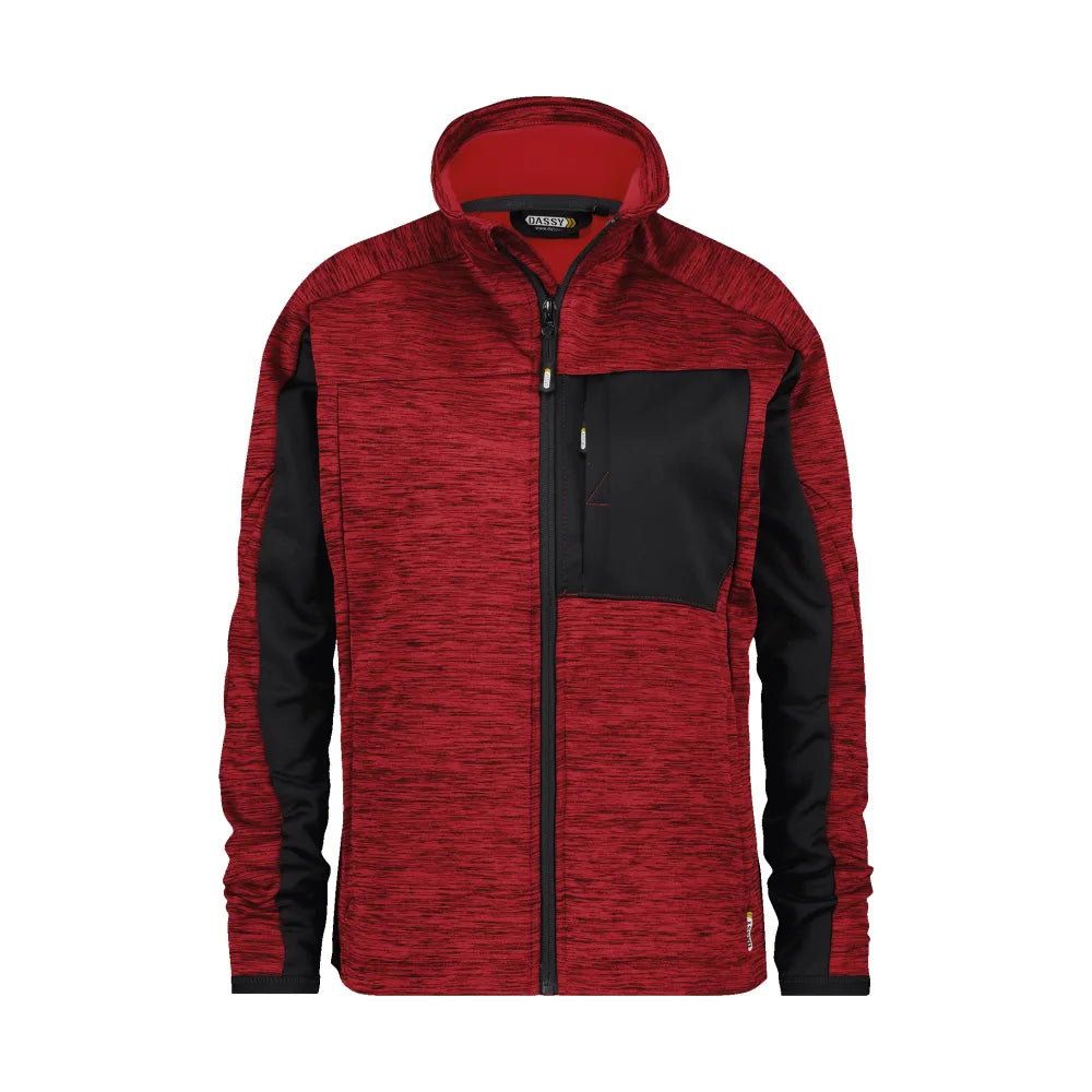 Dassy Convex Women Midlayervest Voor Dames 290 G/M² Rood Zwart