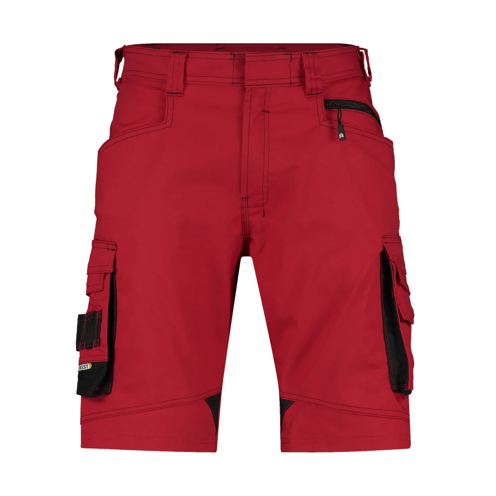 Dassy Cosmic Werkshort 250 G/M² Rood Zwart