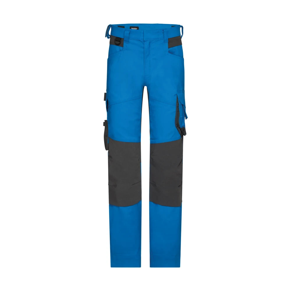 Dassy Dynax Next Werkbroek Met Stretch En Kniezakken 245 G/M² Azuurblauw Antracietgrijs