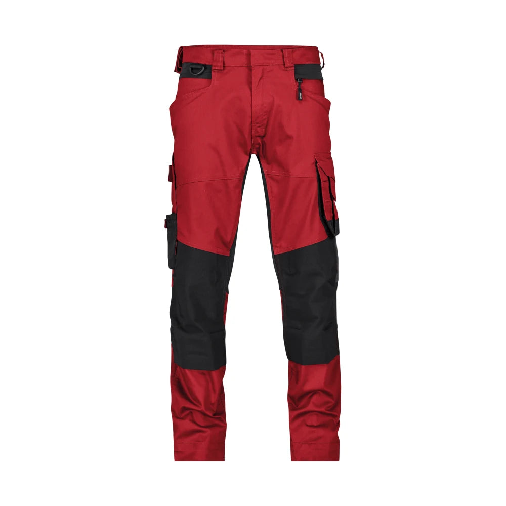 Dassy Dynax Next Werkbroek Met Stretch En Kniezakken 245 G/M² Rood Zwart