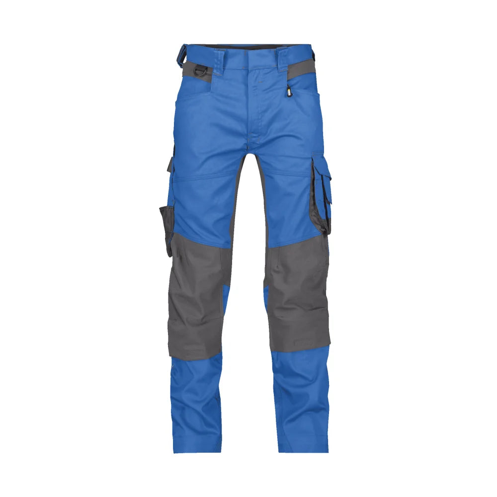 Dassy Dynax Werkbroek Met Stretch En Kniezakken 245 G/M² Azuurblauw Antracietgrijs
