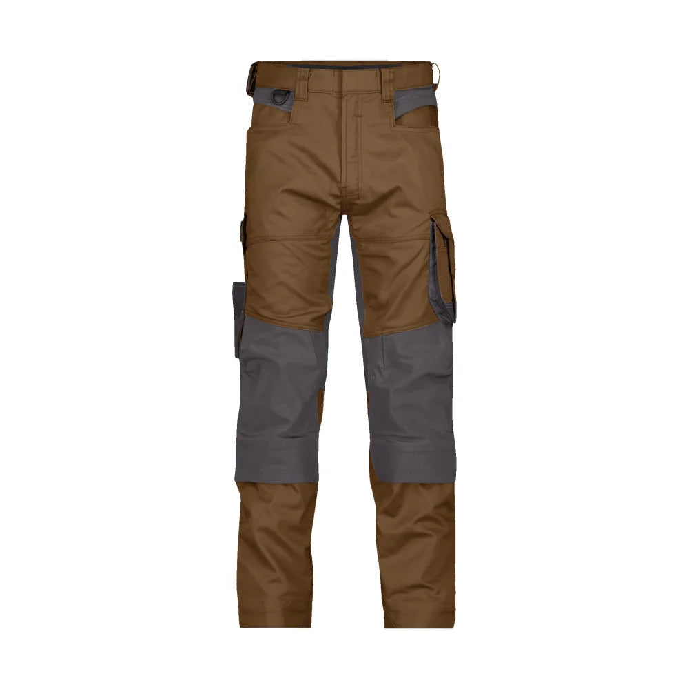 Dassy Dynax Werkbroek Met Stretch En Kniezakken 245 G/M² Leembruin Antracietgrijs