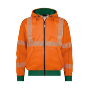Dassy Evans Hogezichtbaarheidshoodie 280 G/M² Fluo-Oranje Flessengroen