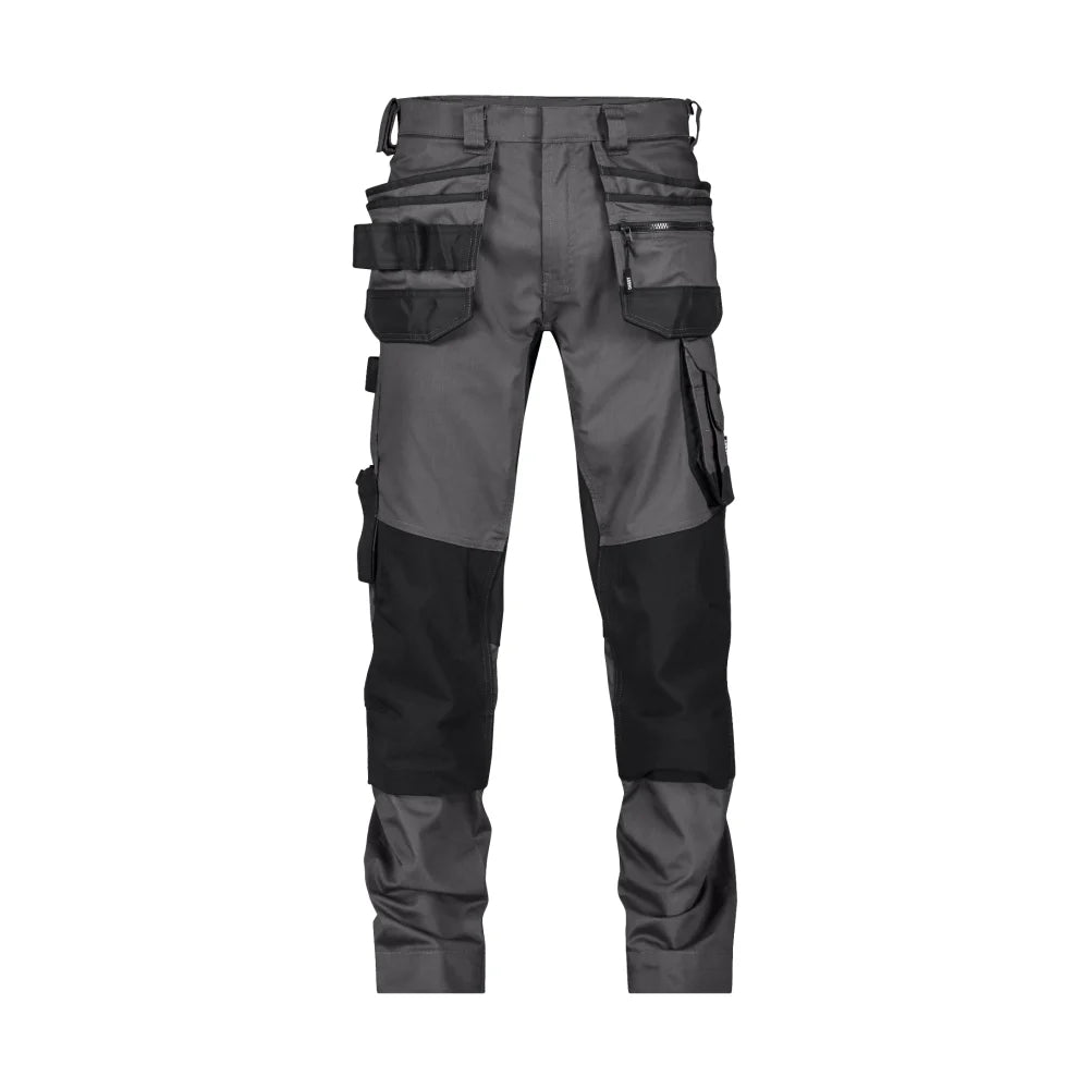 Dassy Flux Next Holsterzakkenbroek Met Stretch En Kniezakken 245 G/M² Antracietgrijs Zwart