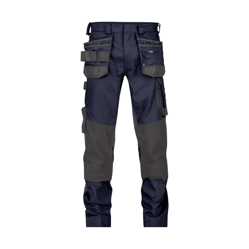 Dassy Flux Next Holsterzakkenbroek Met Stretch En Kniezakken 245 G/M² Nachtblauw Antracietgrijs