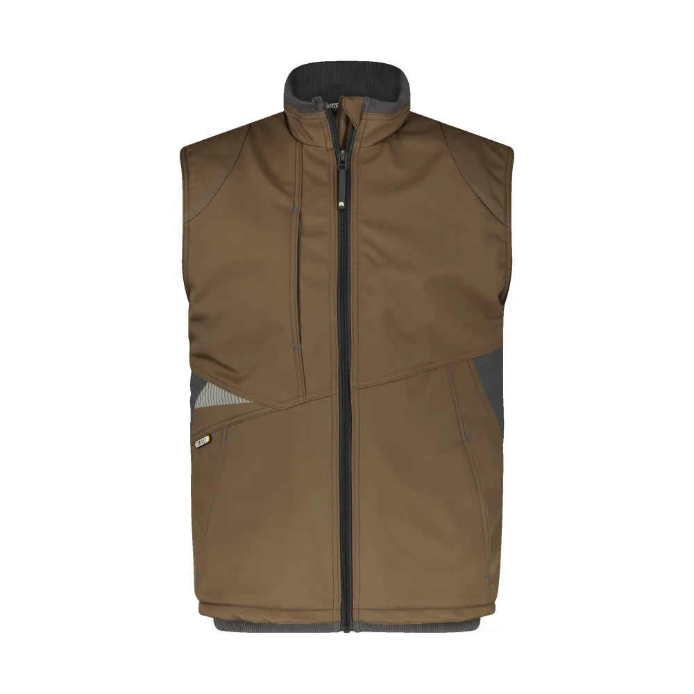 Dassy Fusion Softshell Bodywarmer 280 G/M² Leembruin Antracietgrijs