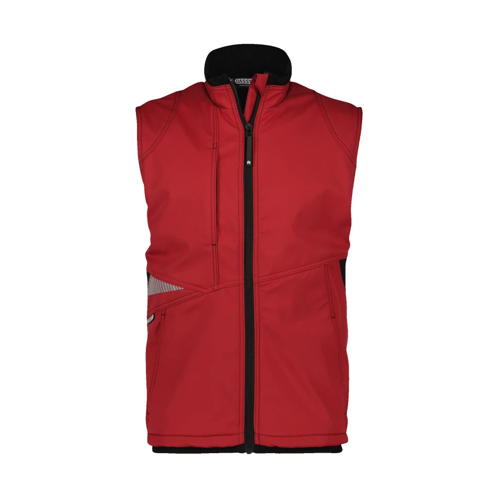 Dassy Fusion Softshell Bodywarmer 280 G/M² Rood Zwart