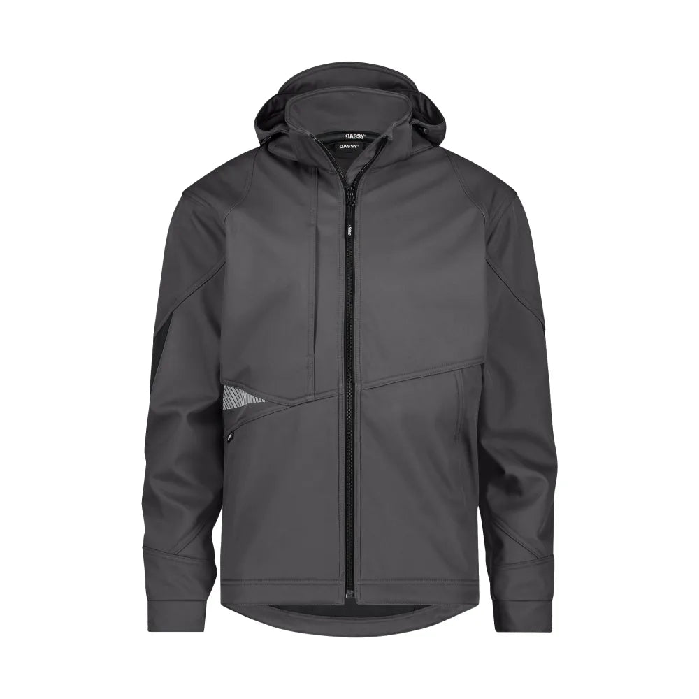 Dassy Gravity Next Softshelljas 280 G/M² Antracietgrijs Zwart