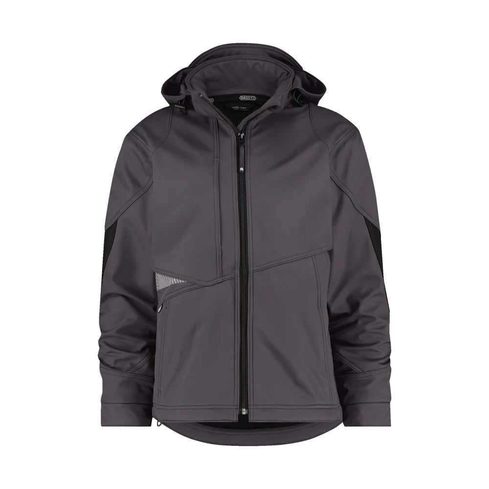 Dassy Gravity Softshelljas 280 G/M² Antracietgrijs Zwart