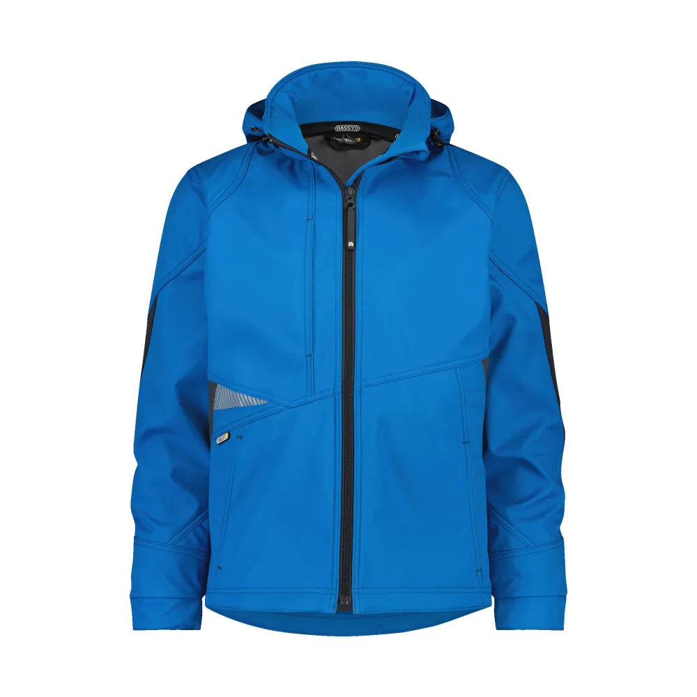 Dassy Gravity Softshelljas 280 G/M² Azuurblauw Antracietgrijs