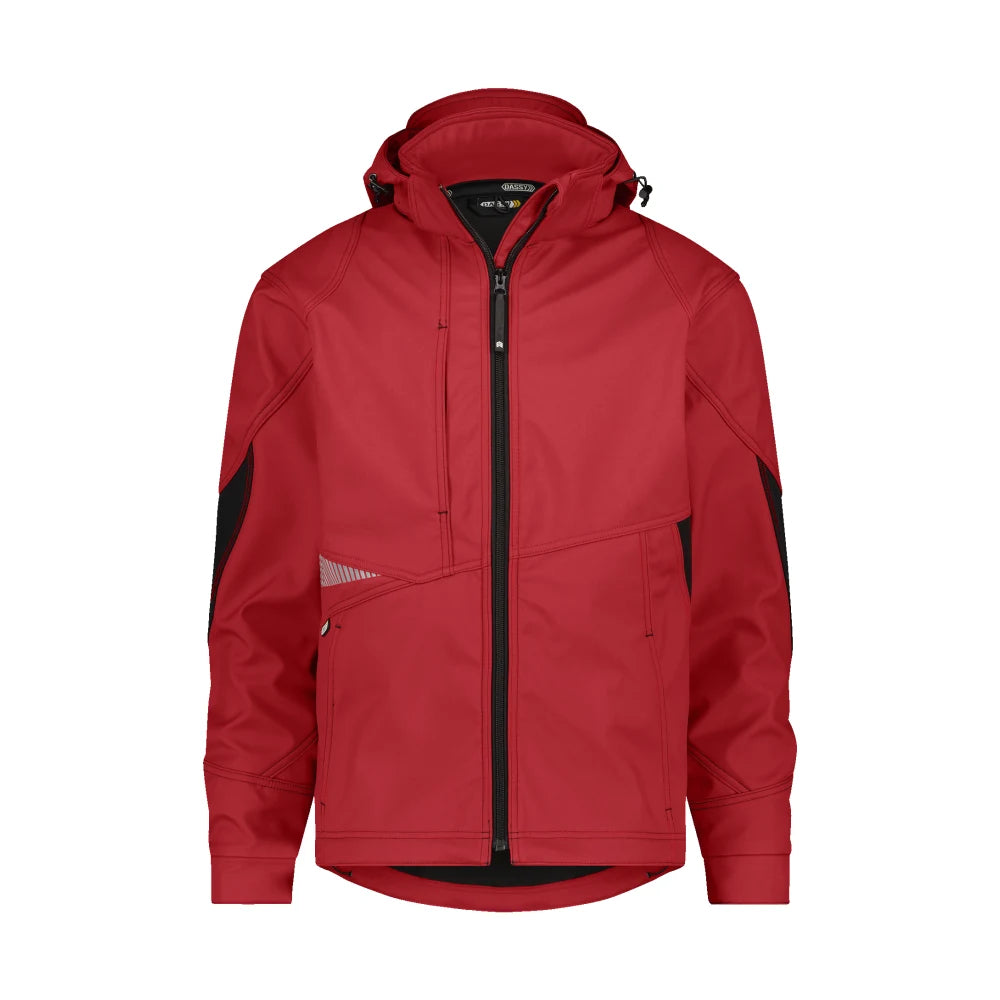Dassy Gravity Softshelljas 280 G/M² Rood Zwart