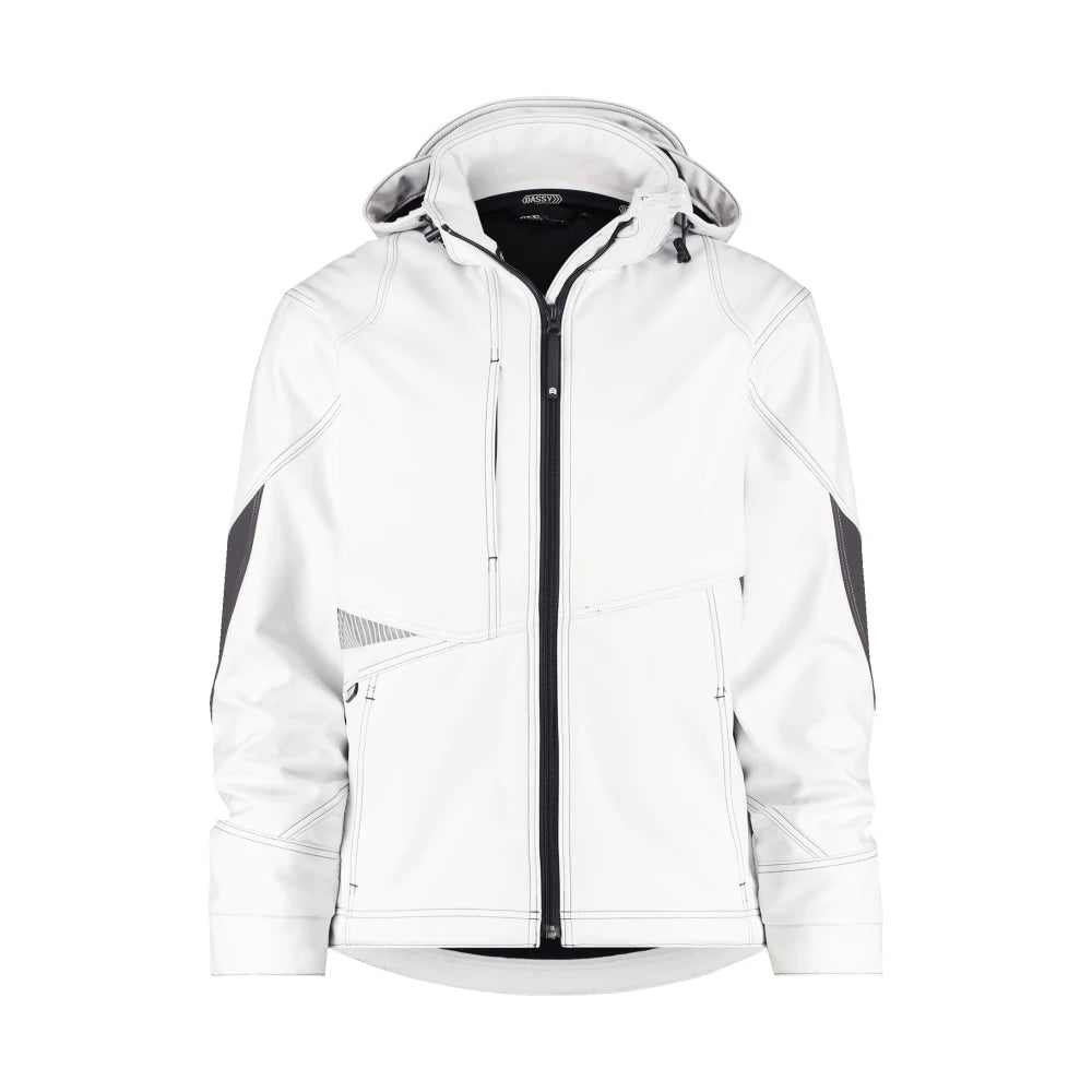 Dassy Gravity Softshelljas 280 G/M² Wit Antracietgrijs