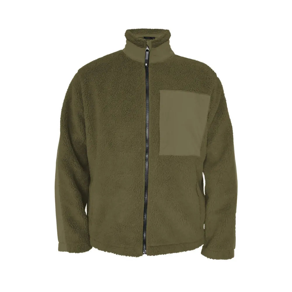 Dassy Haven Pile Jacket 375 G/M² Kakigroen Zwart