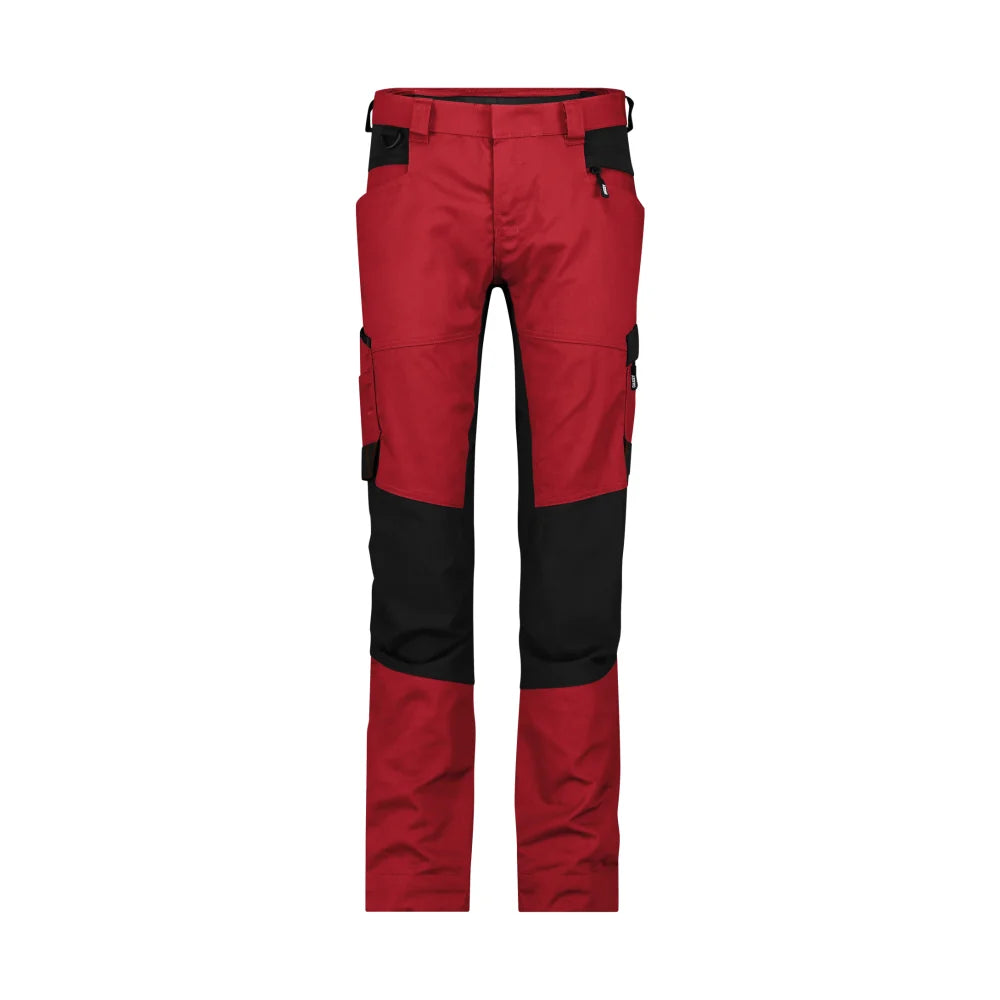 Dassy Helix Next Women Werkbroek Met Stretch Voor Dames 245 G/M² Rood Zwart