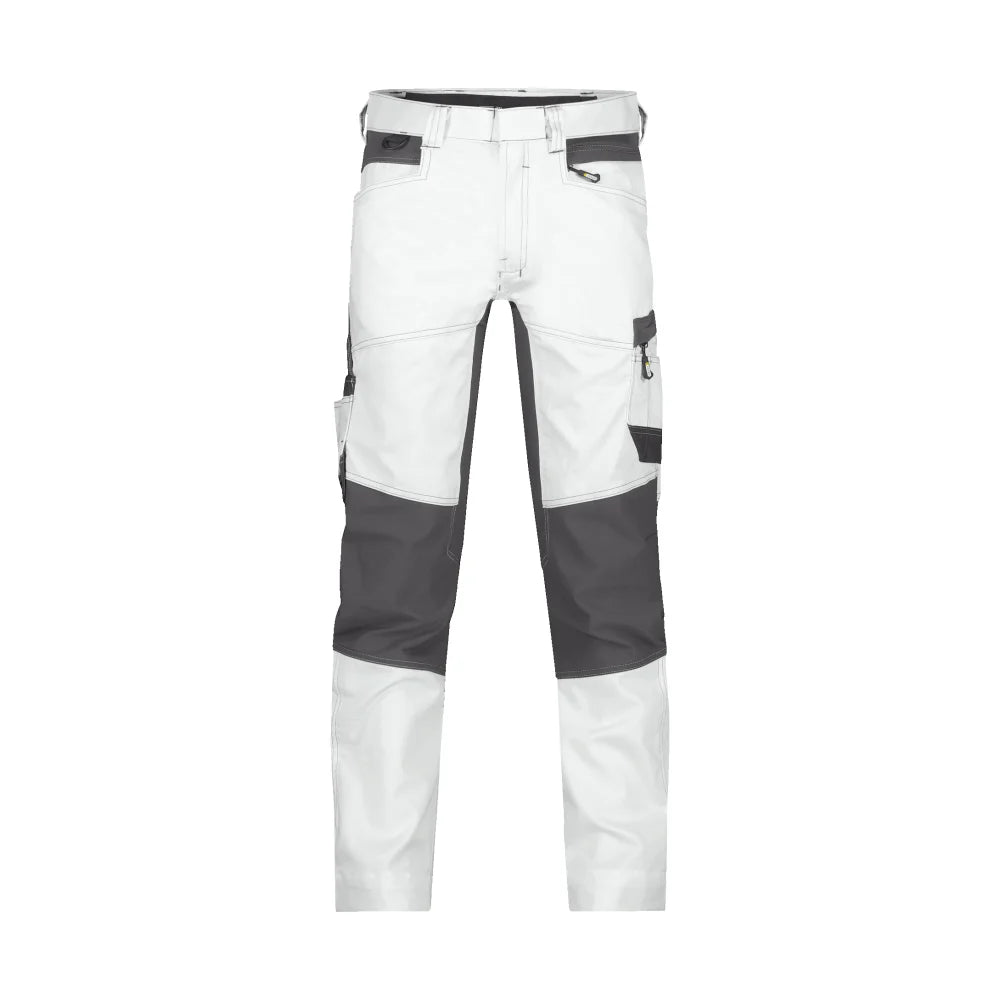 Dassy Helix Painters Schildersbroek Met Stretch 245 G/M² Wit Antracietgrijs