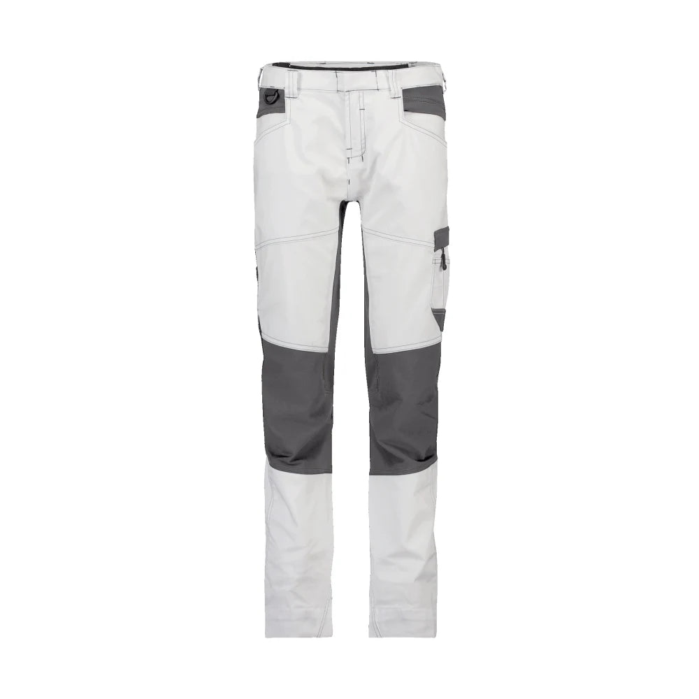 Dassy Helix Painters Women Schildersbroek Met Stretch Voor Dames 245 G/M² Wit Antracietgrijs