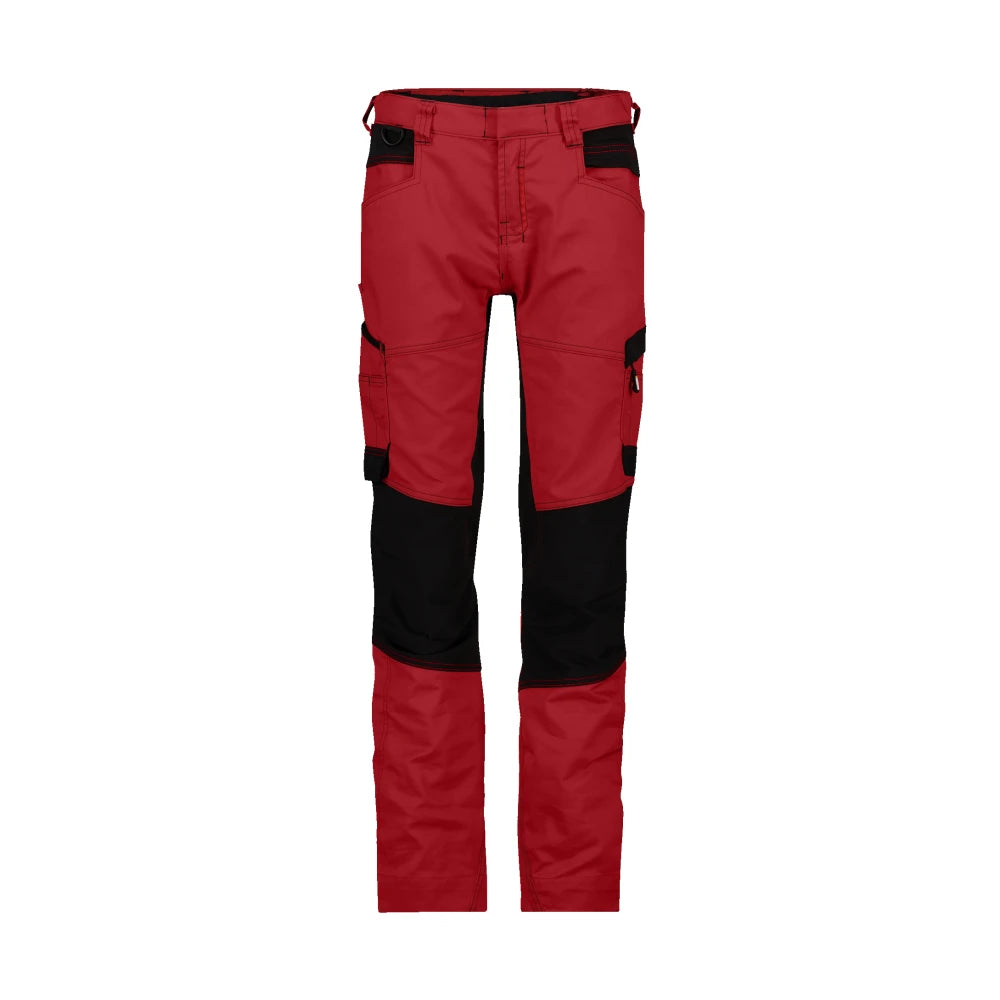 Dassy Helix Women Werkbroek Met Stretch Voor Dames 245 G/M² Rood Zwart