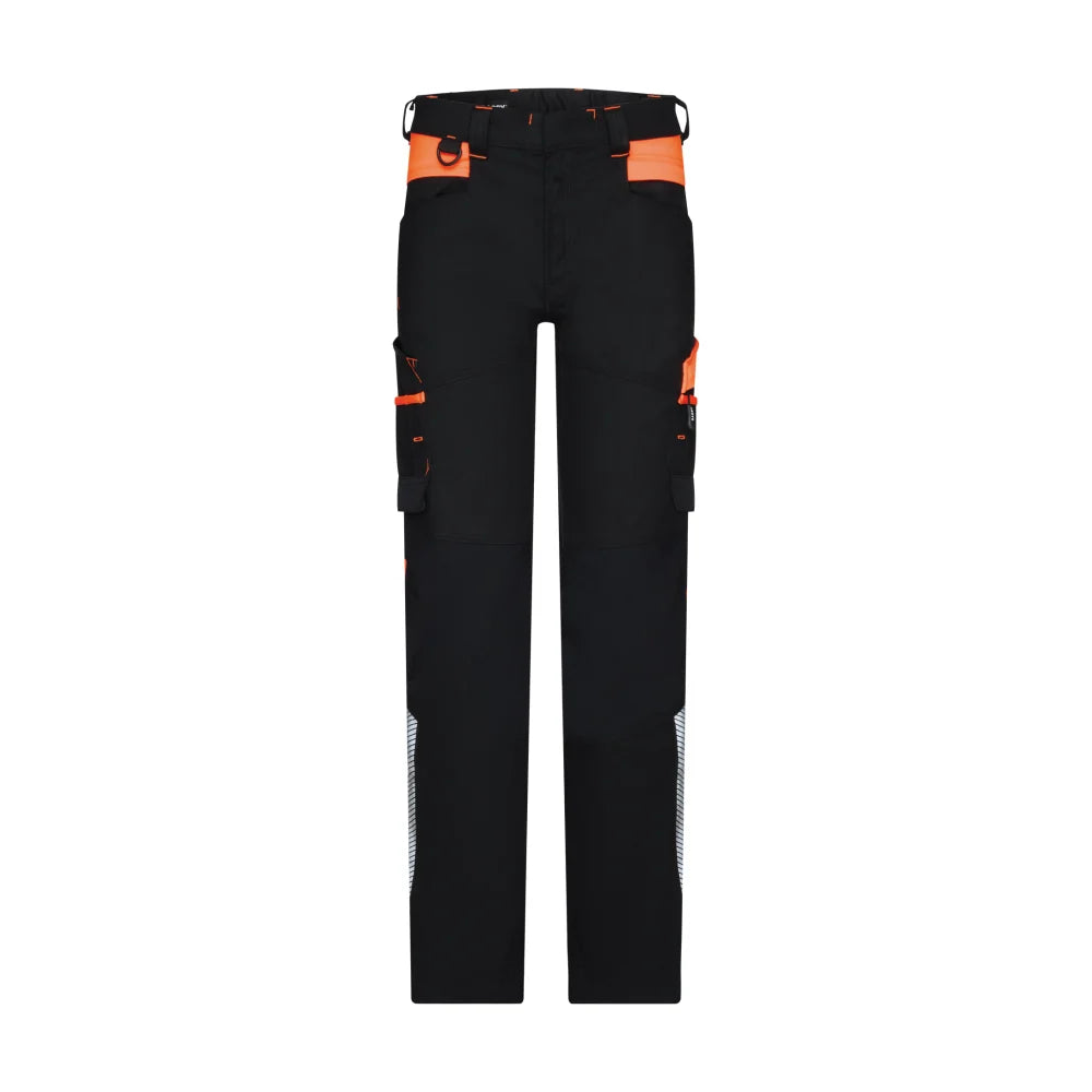 Dassy Hong Kong Werkbroek Met Stretch 245 G/M² Zwart Fluo-Oranje