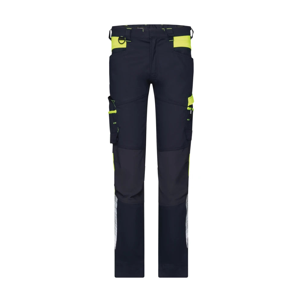 Dassy Hong Kong Werkbroek Met Stretch 245 G/M² Nachtblauw Fluogeel