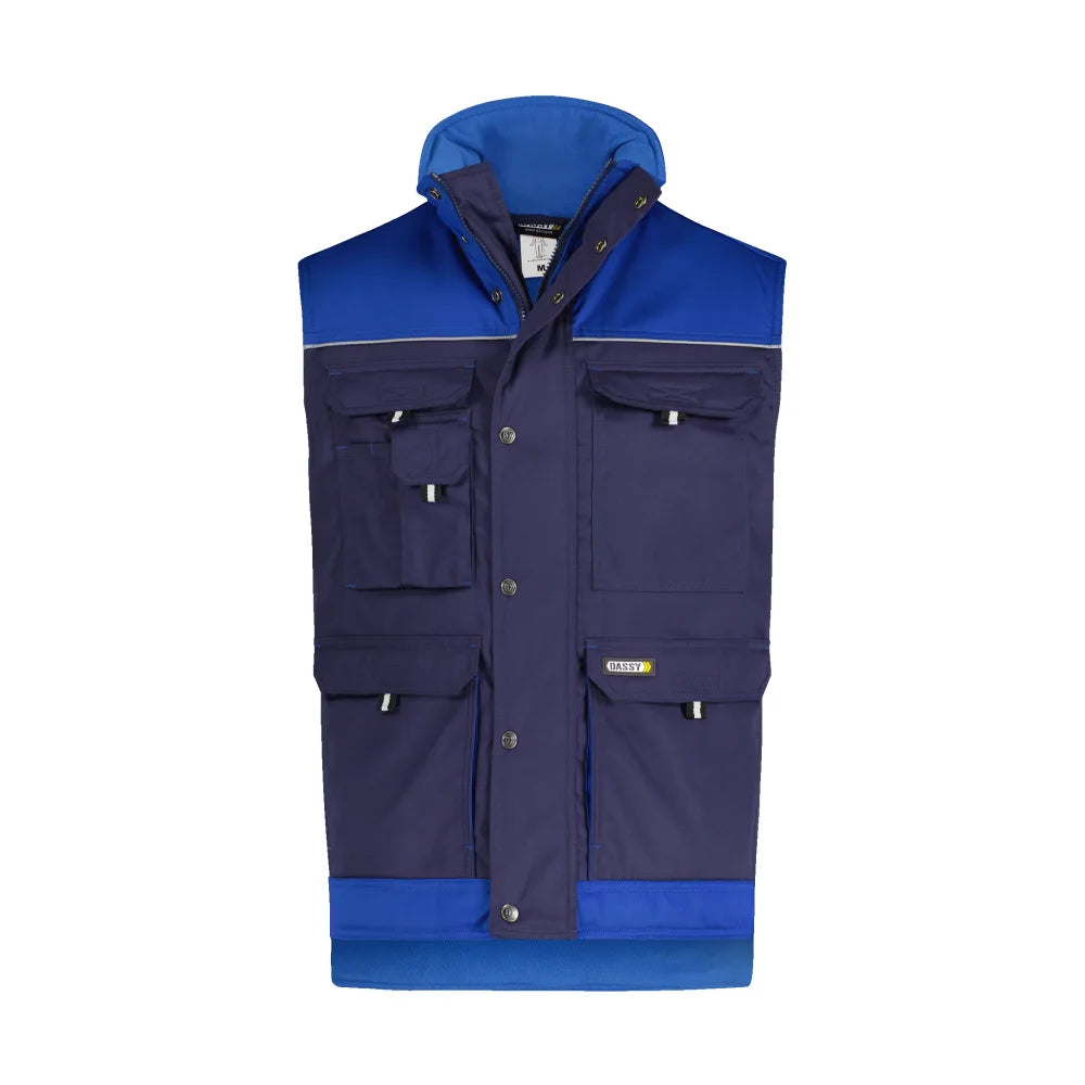 Dassy Hulst Tweekleurige Bodywarmer 245 G/M² Marineblauw Korenblauw