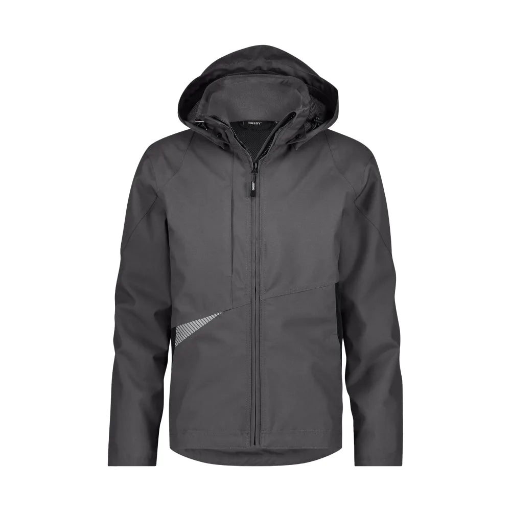 Dassy Hyper Next Wind- En Waterdichte Werkjas 200 G/M² Antracietgrijs Zwart