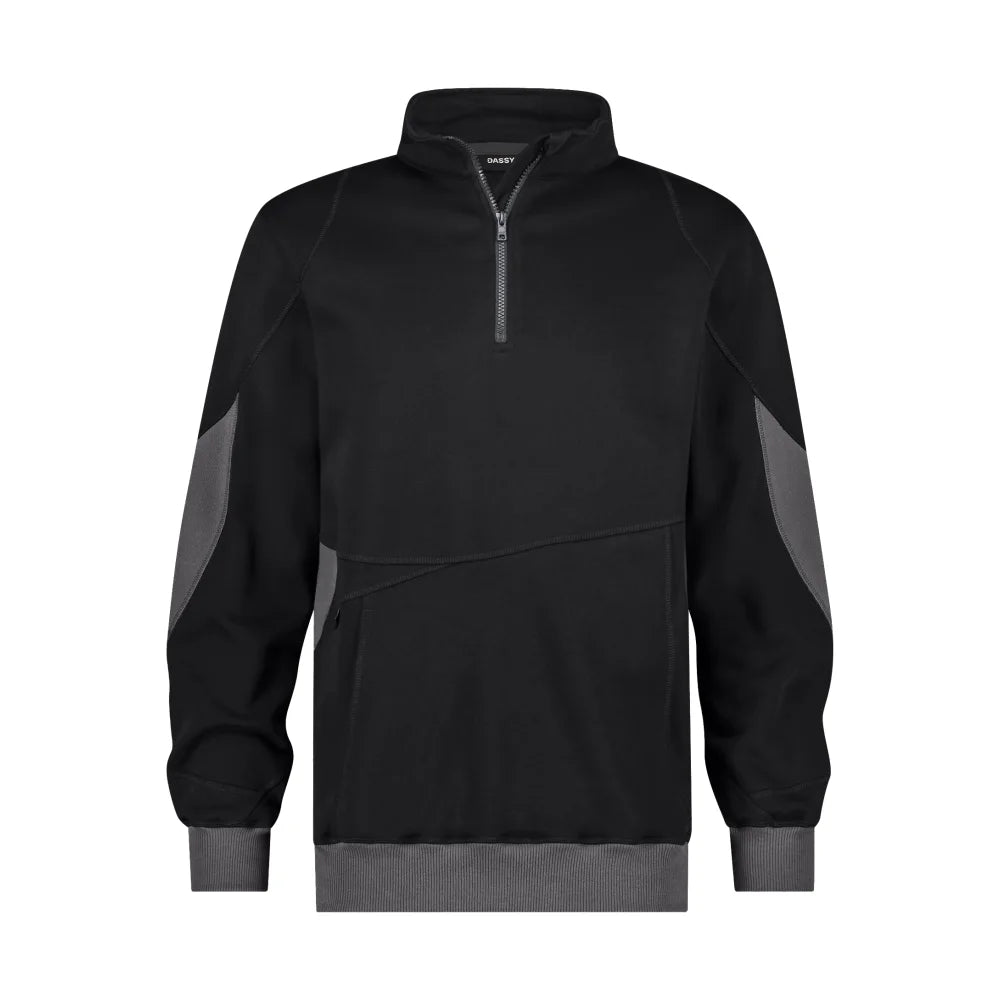Dassy Hyrax  Next Sweater 290G/M² Zwart Antracietgrijs