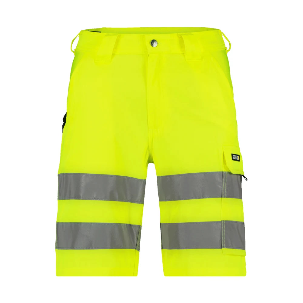 Dassy Idaho Hogezichtbaarheidsshort 245 G/M² Fluogeel
