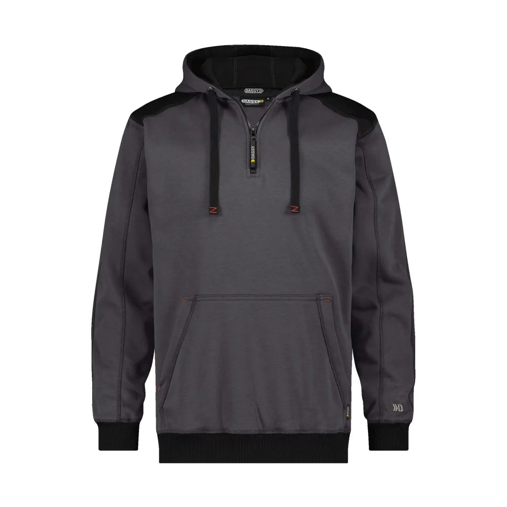 Dassy Indy Sweater Met Kap 340 G/M² Antracietgrijs Zwart