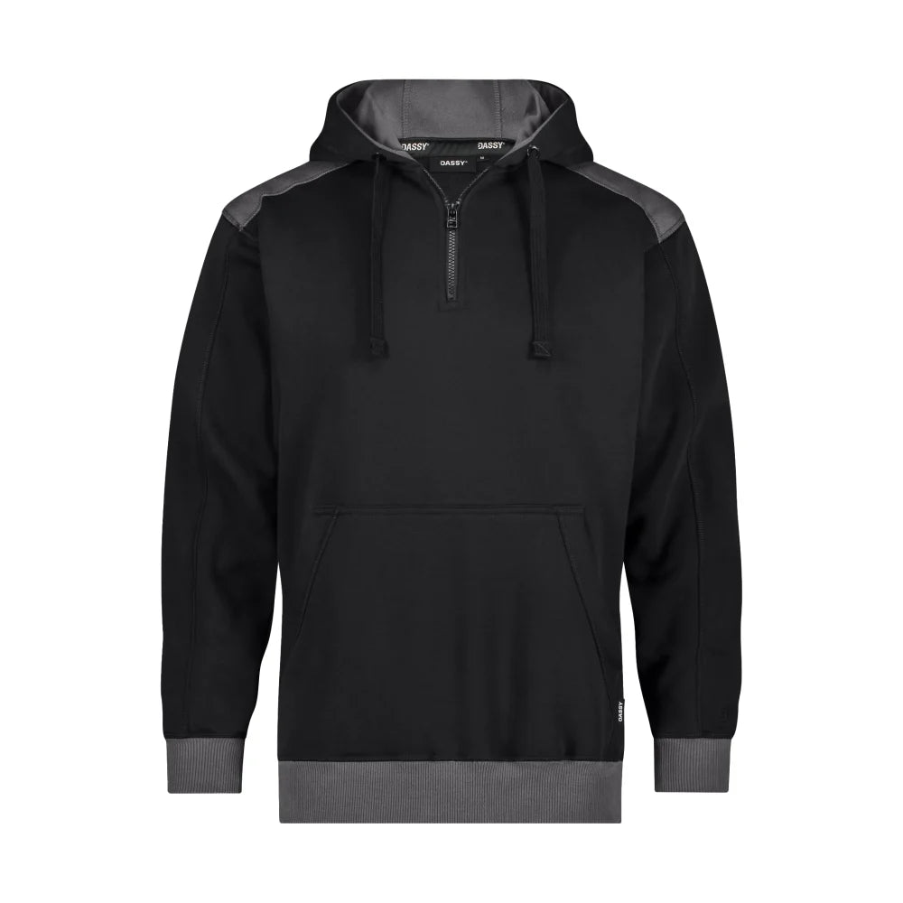 Dassy Indy Next Sweater Met Kap 340 G/M² Zwart Antracietgrijs