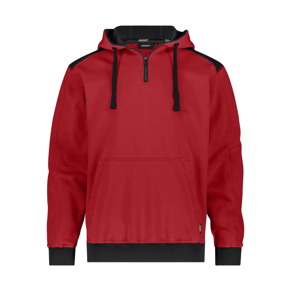Dassy Indy Next Sweater Met Kap 340 G/M² Rood Zwart