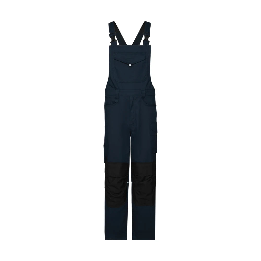Dassy Ito Bretelbroek Met Kniezakken 245 G/M² Nachtblauw Zwart