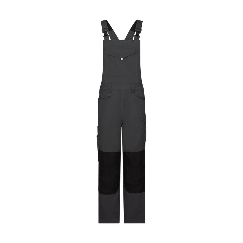 Dassy Ito Flex Bretelbroek Met Stretch En Kniezakken 250 G/M² Antracietgrijs Zwart