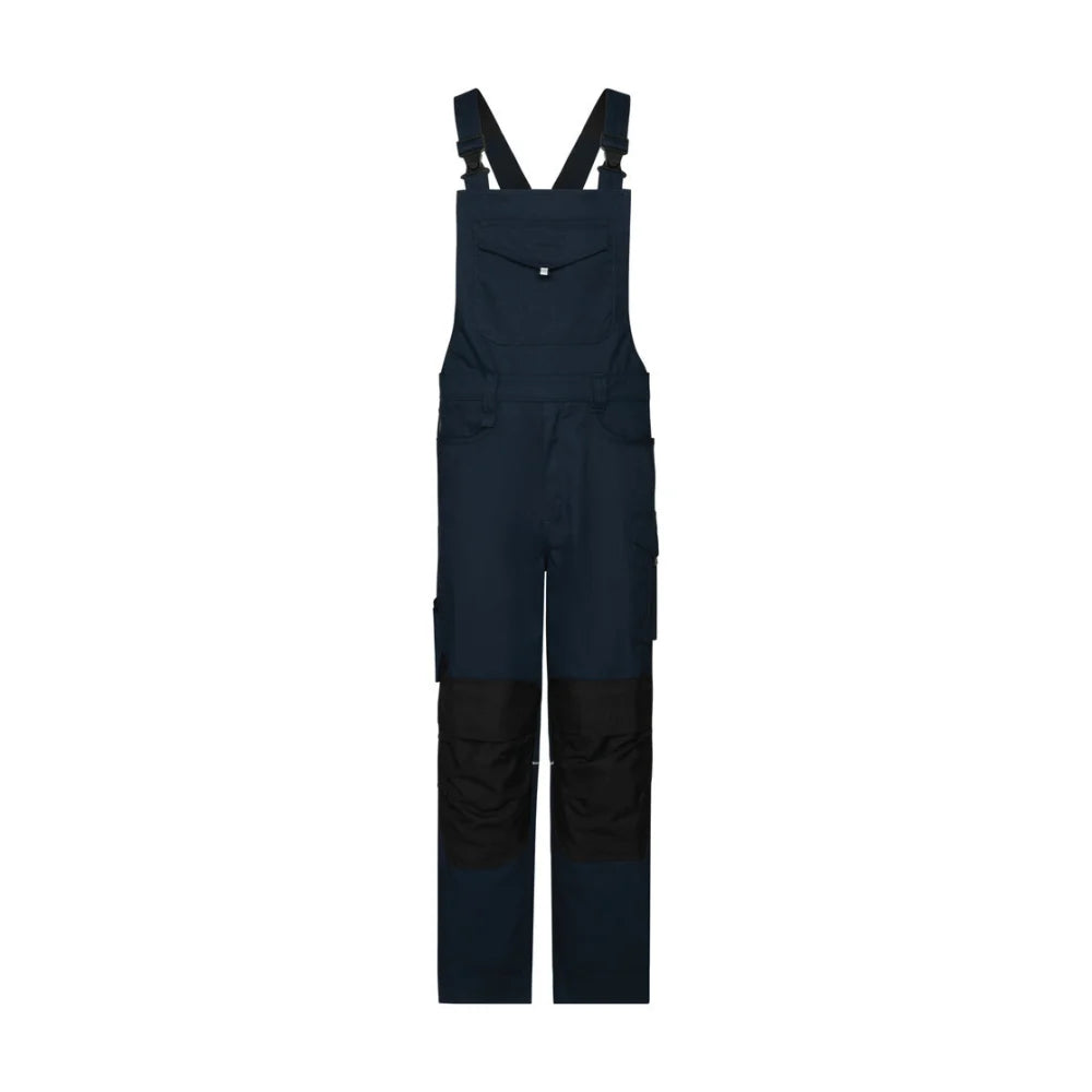Dassy Ito Flex Bretelbroek Met Stretch En Kniezakken 250 G/M² Nachtblauw Zwart